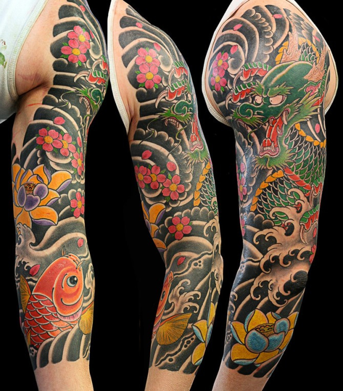 Manchon de tatouage traditionnel japonais