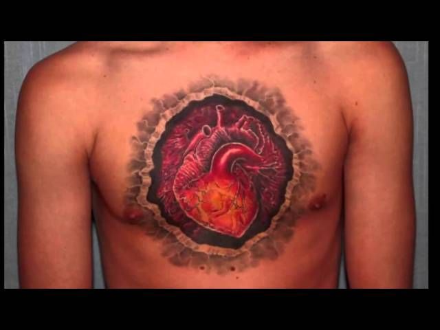 anatomical heart tattoos