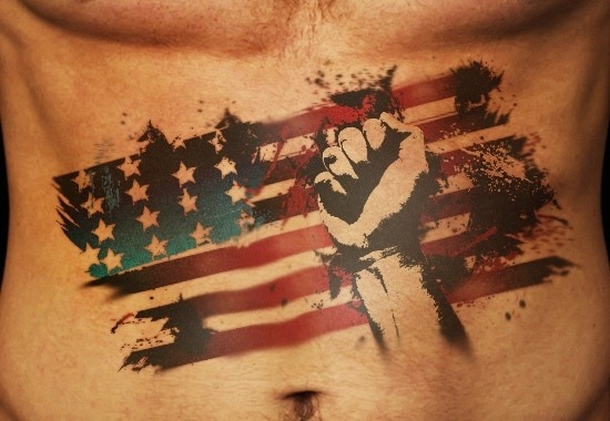 american flag tattoos for men