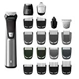 Philips Norelco Multigroom Série 7000, Kit de toilettage pour homme, 23 pièces, MG7750 / 49, Tondeuse pour barbe, tête, corps et visage - SANS BESOIN D'HUILE