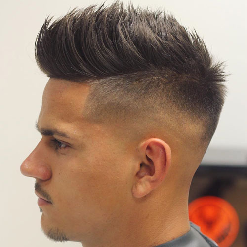 Undercut Fade avec Line Up et Hair Spiky