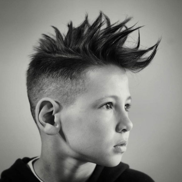 Cool Spiky Mohawk Fade Haircut Pour Garçons