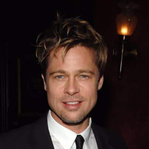 Brad Pitt Haircut Ideas Voluminous Messy en surbrillance