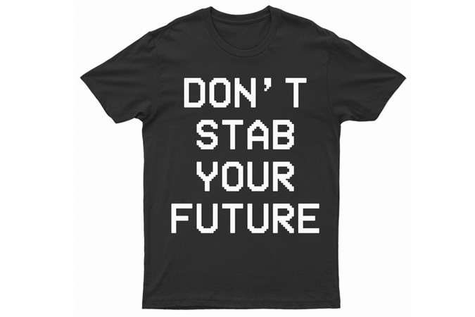 Ne pas frapper ton avenir t-shirt