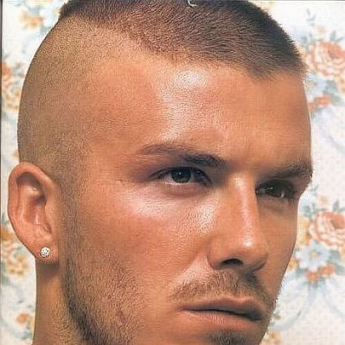 David Beckham zéro coupe de cheveux fade