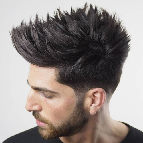Cool Spiky Hair Low Fade Pour Hommes