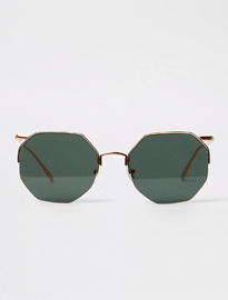 River Island Green Lens Hex Sunglasses