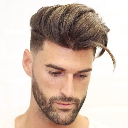 Coupes de cheveux pour les hommes avec des barbes