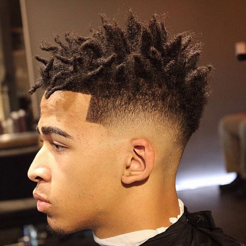 Fade Low Burst avec Shape Up et Twists