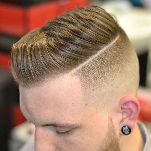 Coupes de cheveux pour hommes élégants - Sous-coupe déconnectée avec des poils hérissés texturés