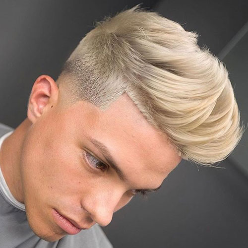 Texture moderne Quiff + Low Fade + Line Up