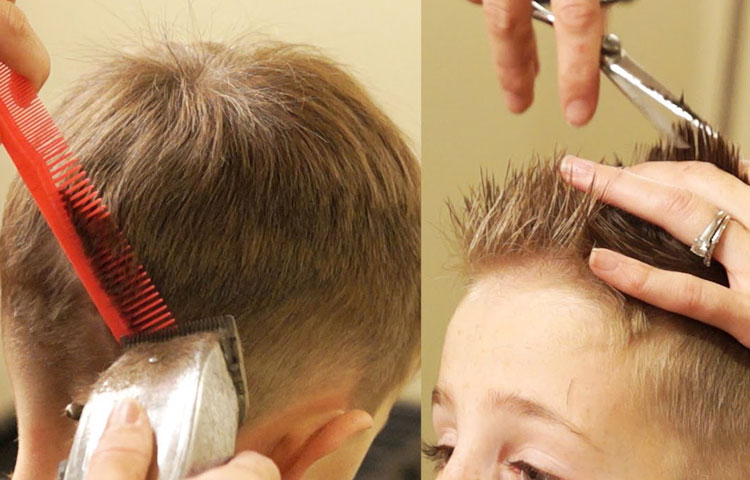 Comment mélanger et couper les cheveux des garçons en couches