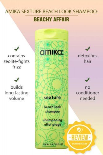 Amika Sexture Beach Look Shampoo: Beachy Affair # shampooing #sulfatefreeshampoo