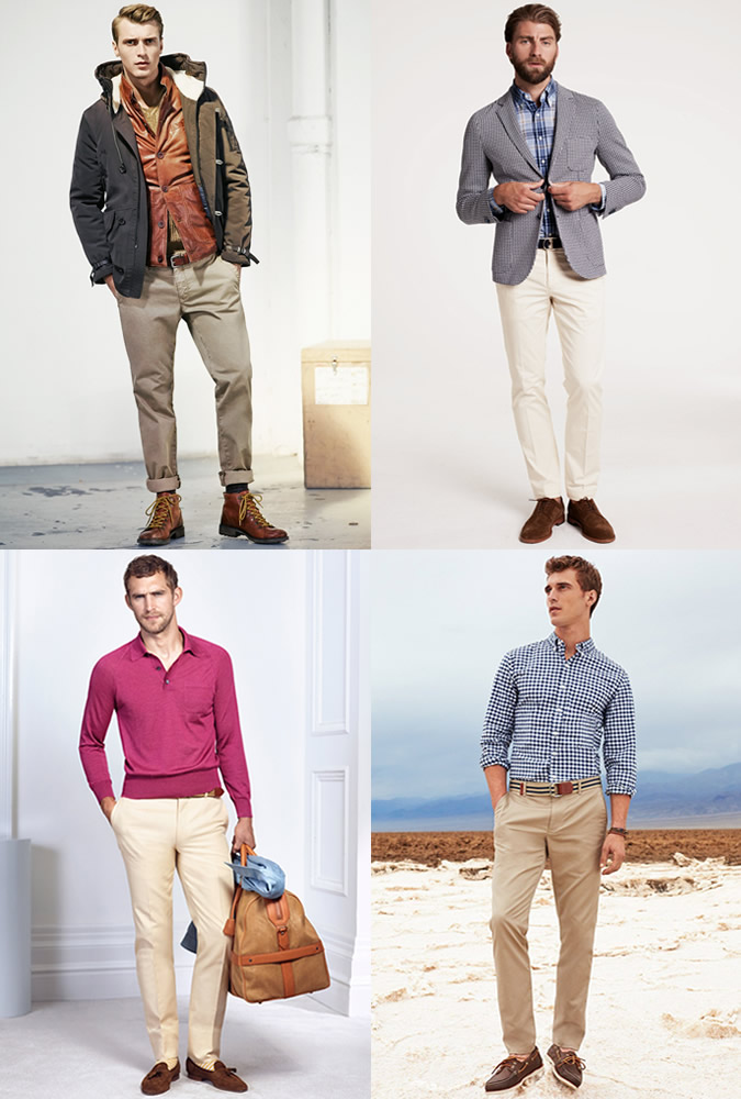 Combinaisons chino et chaussures pour hommes Outfit Lookbook Lookbook