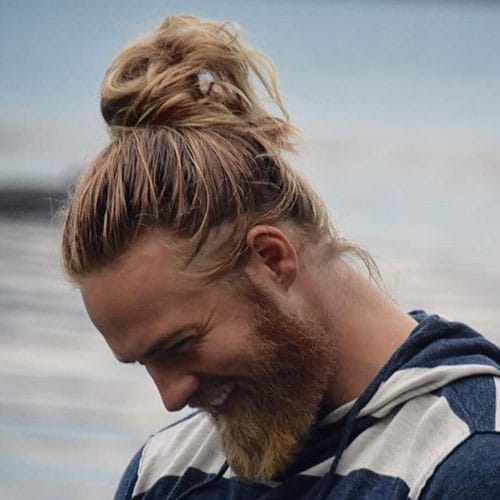 Blonde Man Bun