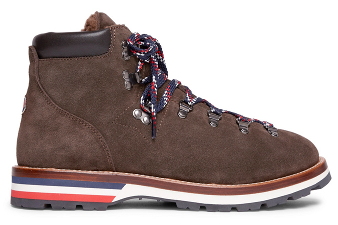 Bottes en daim doublées MONCLER en peau de mouton