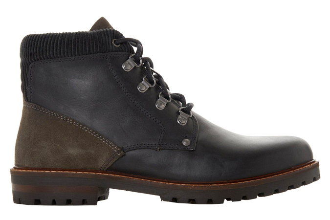 Carcher H - Botte d'ouvrier en cuir noir
