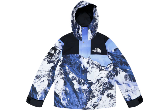 Parka Supreme The North Face Montagne Bleu / Blanc