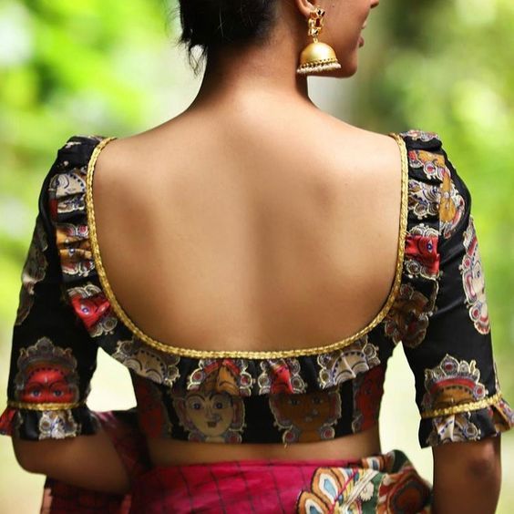 churidar neck designs with piping
