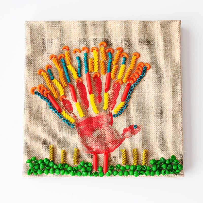 Thanksgiving pasta turkey art sur toile