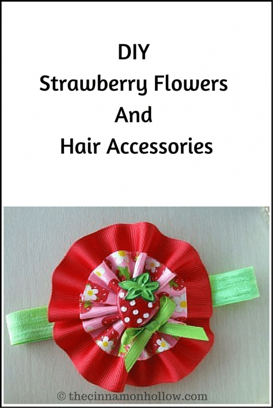 Accessoires cheveux cheveux fraises et rubans