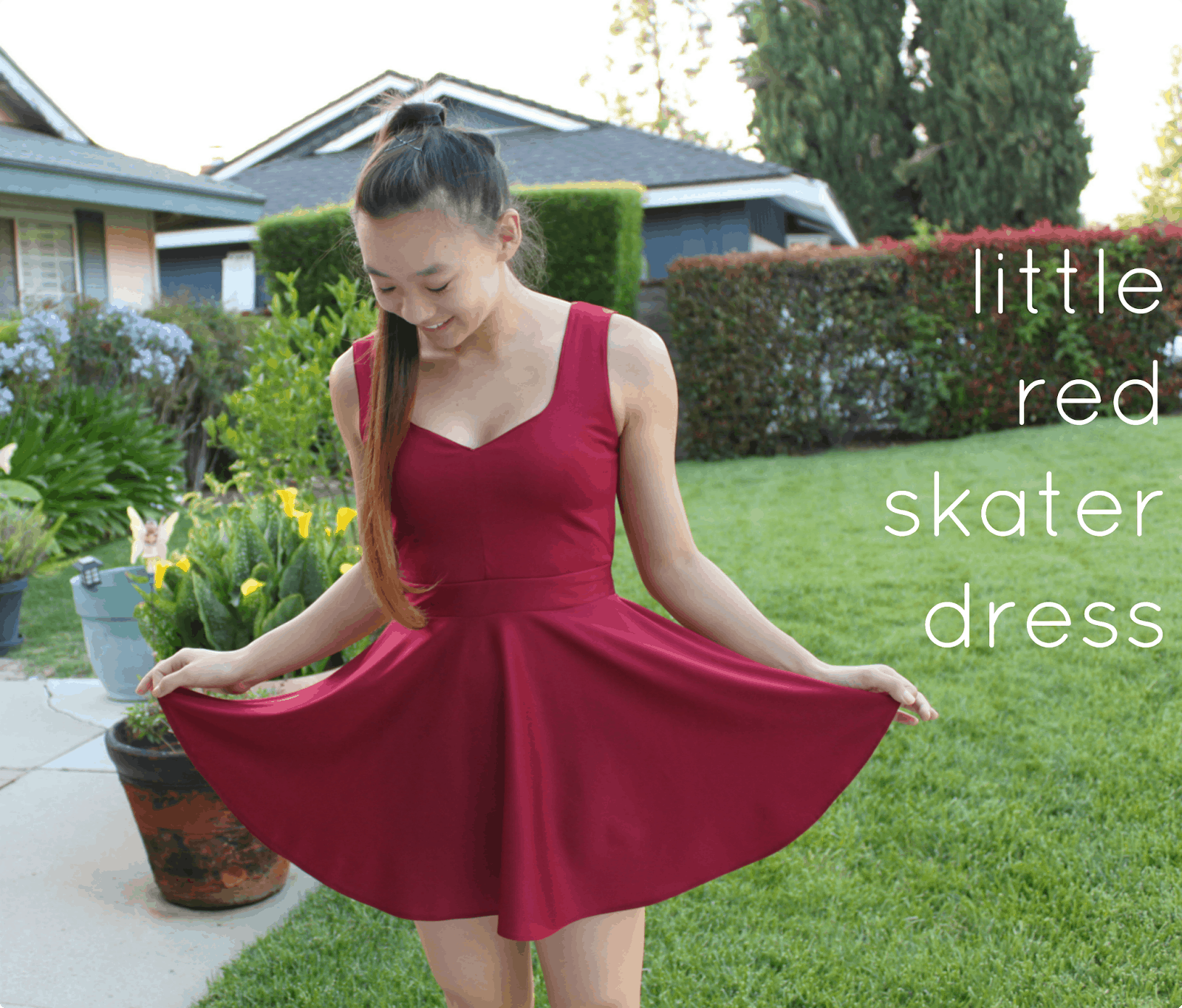 Diy petite robe de patineur rouge