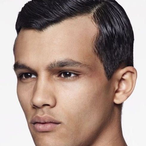 coiffures de séparation lisses pour les hommes avec la chute des cheveux