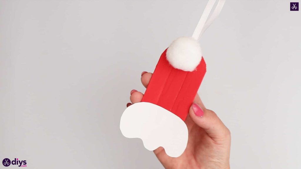 Bonnet de Noel bâton de Popsicle