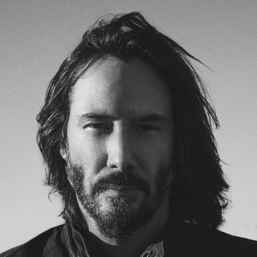keanu long reeves cheveux