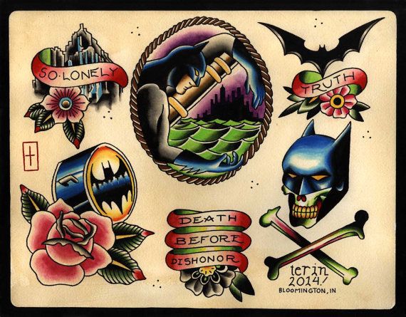 Batman Tattoo Designs Ideas Images
