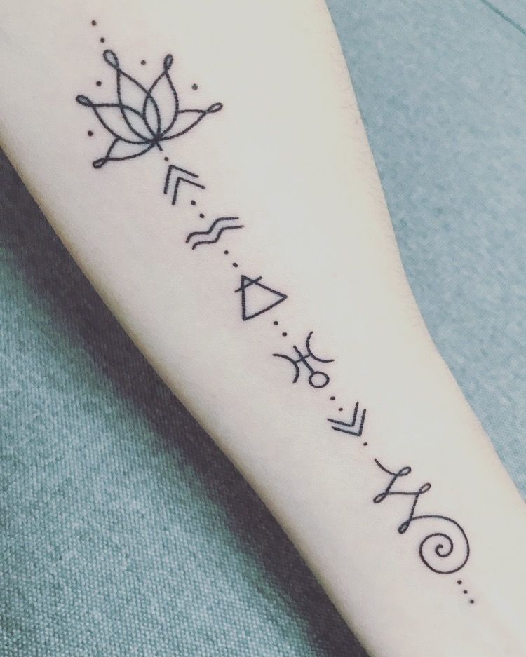 verseau tatouages ​​symboles