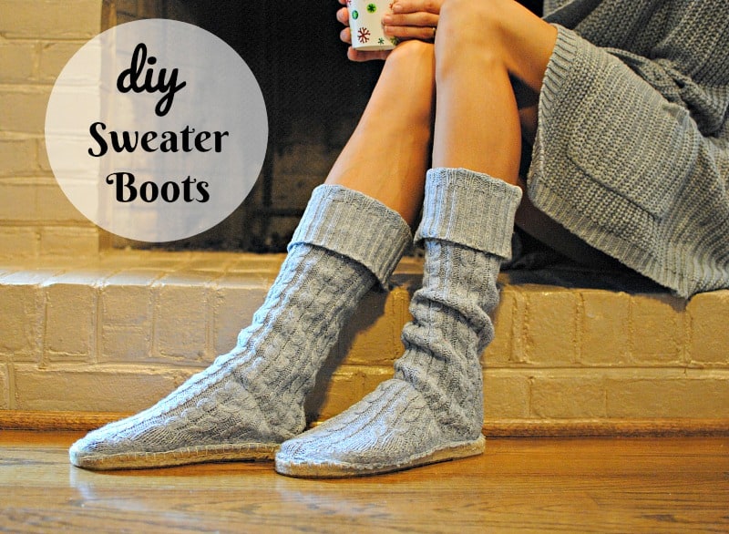 Bottes pull upcyclées