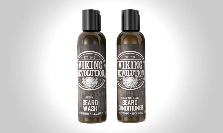 Nettoyant et revitalisant pour barbe Viking Revolution