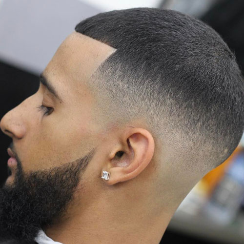High Skin Fade + Line Up + Buzzed Top