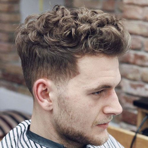 Curly Quiff Haircut For Guys