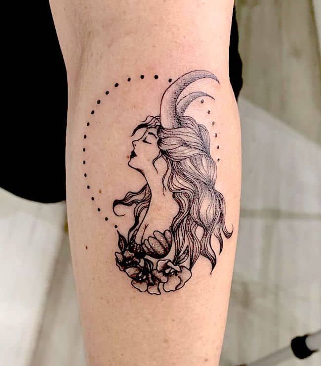 horoscope du zodiaque capricorne constellation tatouage