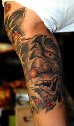 japon démon masque tatouage