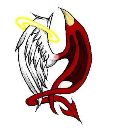 dessins de tatouage anges et démons