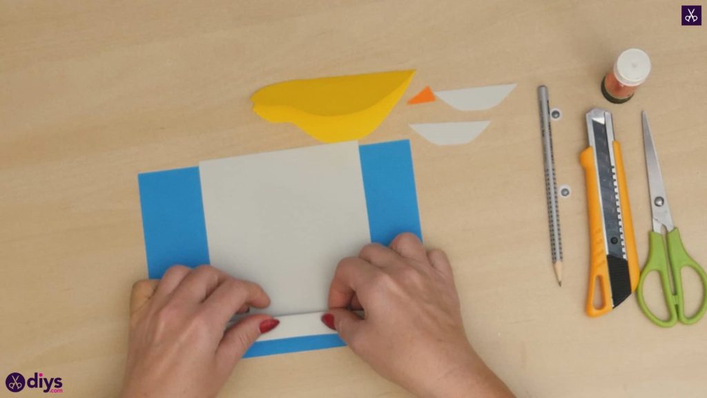 Bricolage facile papier oiseau étape 6