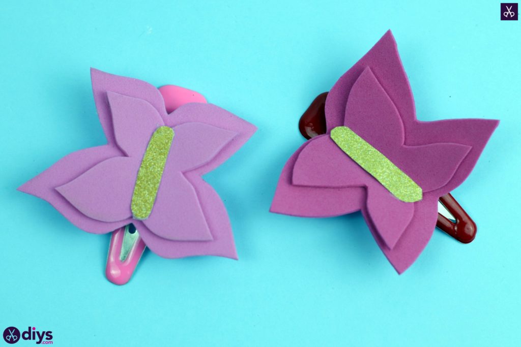 Projet de barrette papillon bricolage