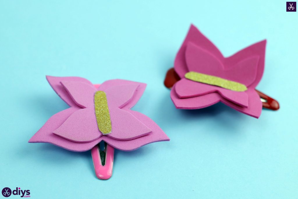 Bricolage barrette papillon magnifique