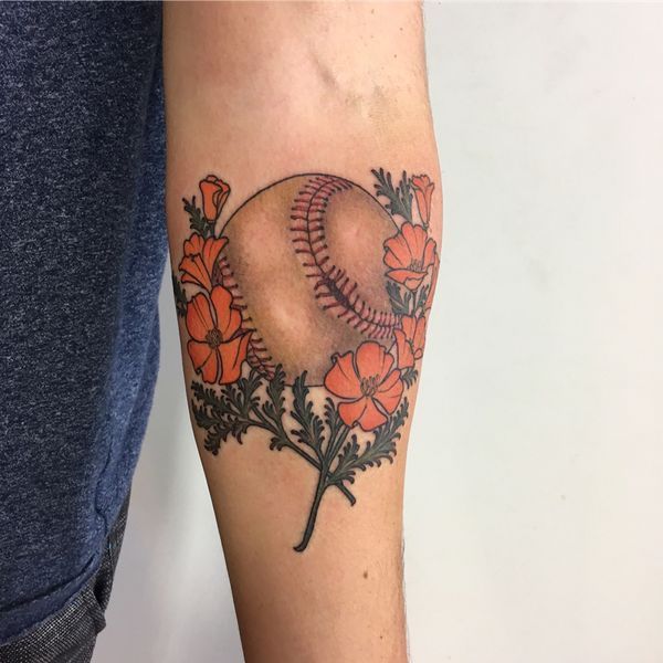 tatouages ​​de batte de baseball