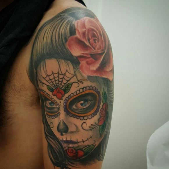 Jour des morts tatouage sur le bras 7