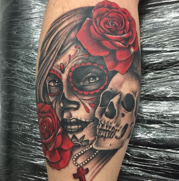 Jour des morts tatouage sur le bras 19