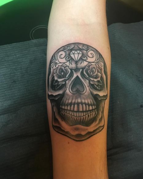 Jour des morts tatouage sur le bras 23
