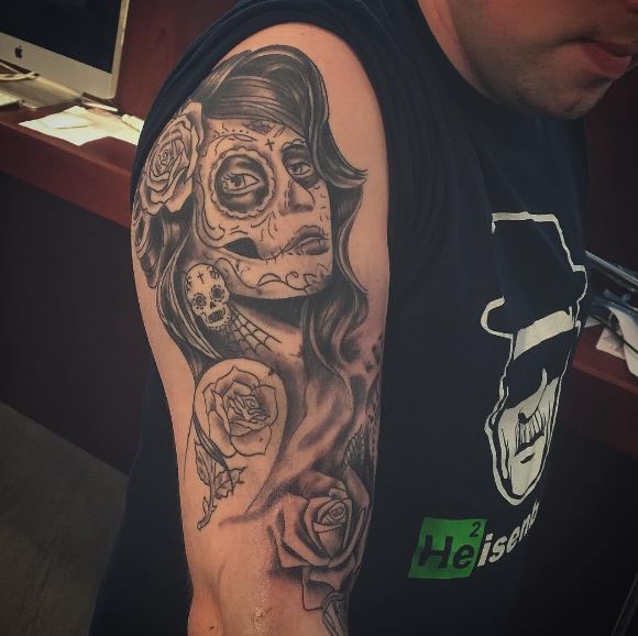 Jour des morts tatouage sur le bras 28