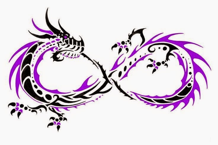 tatouage dragon infini