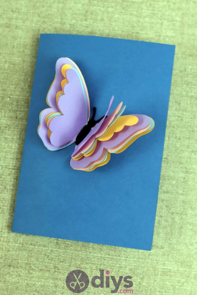 Artisanat de carte papillon papier 3d