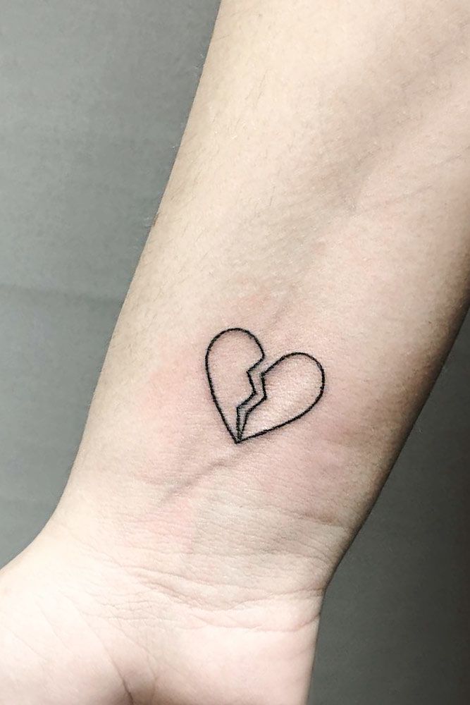 tatouage coeur brisé