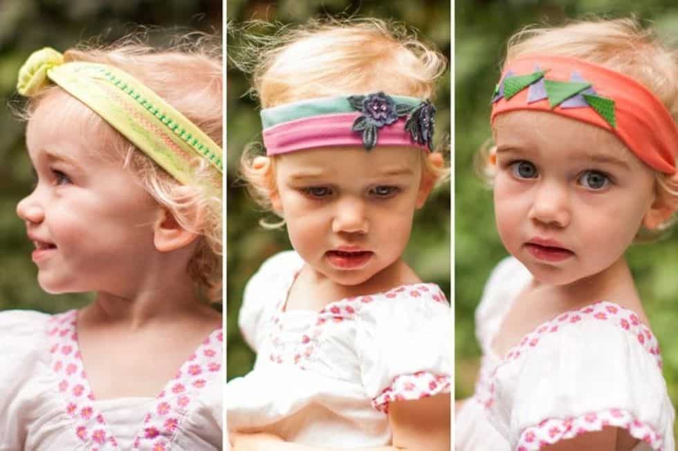 Baby headbands sewing project